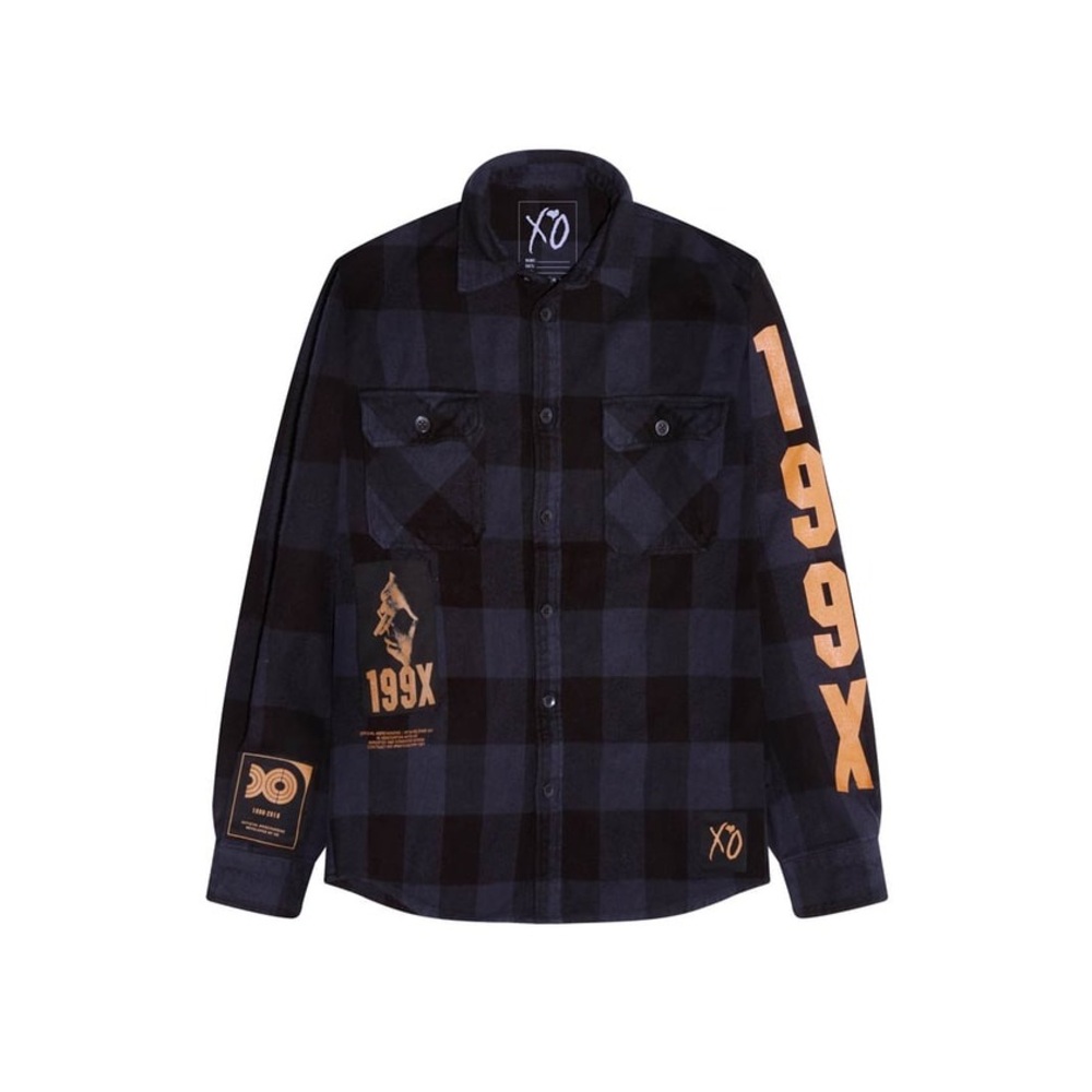 The Weeknd XO Rare Blue Plaid Shirt